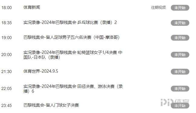 CCTV5暂无国足vs日本直播计划，19点直播残奥会足球，球迷表示怕丢人。